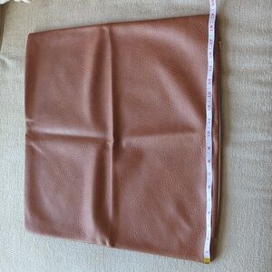 Faux leather pillow case